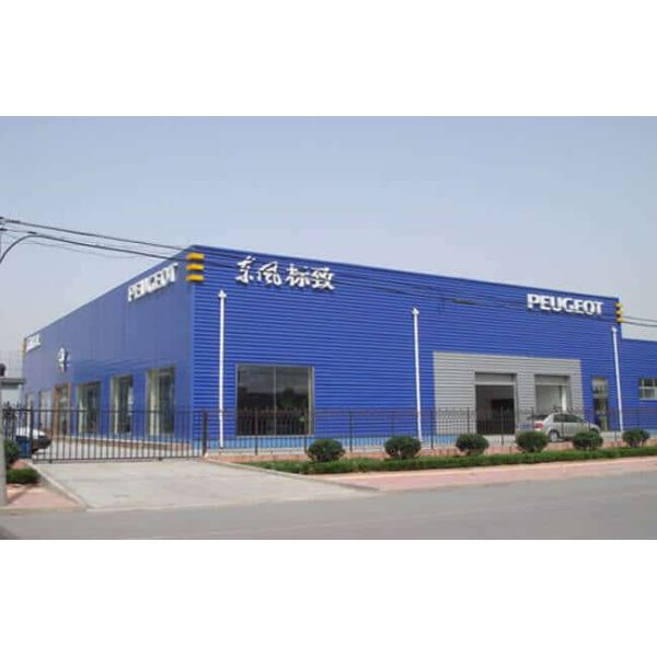 Construcciones de acero Edificios de construcción de acero Taller de almacenes Prefabricados Salón de exposiciones de automóviles de acero 4s