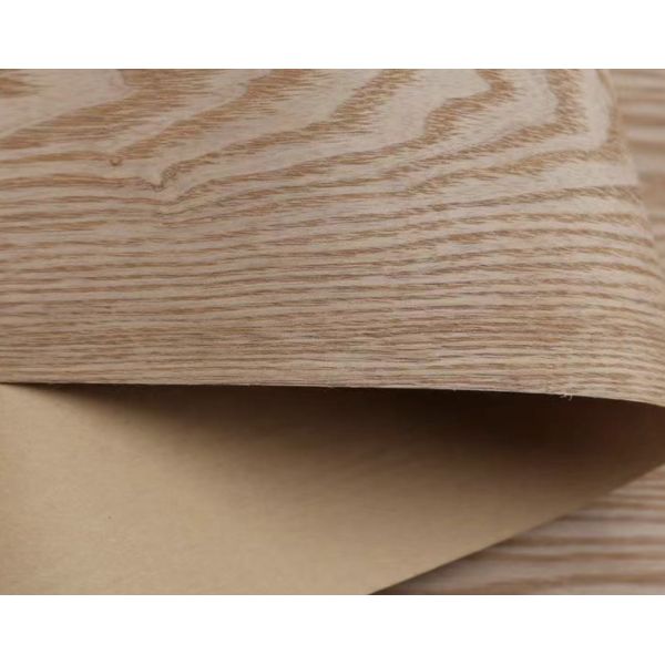 Width 64cm Kraft Paper Wood Veneer Brown Wrapping Veneer 15C To 50C