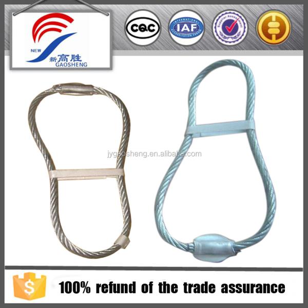 Boucle de levage préfabriquée en béton pour le levage de fil Ancrage Ovale Sling de câble en acier
