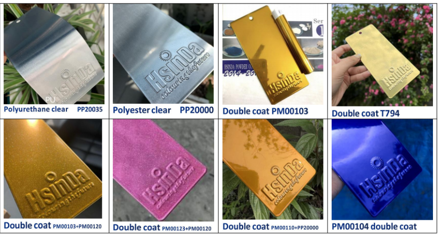 Peinture en poudre époxy polyester vert super durable pour extérieur 8-10 ans, ton marteau RAL6005, pour poteaux de la poste