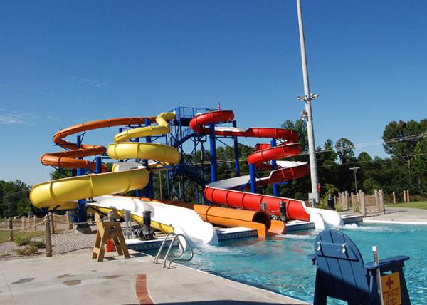 Outdoor / Indoor Small Water Slide Fade Resistant For Holiday Resort