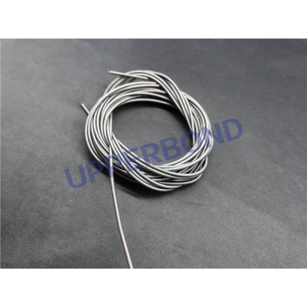 0.8*2.74*3053 Dark Silver Spring Band For Cigarette Making Machine Beneath Steel Suction Tape