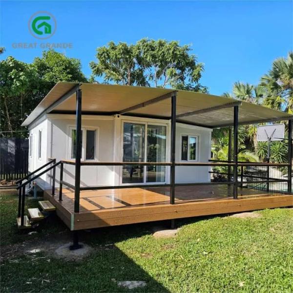 20ft Modular Expandable Homes Manufacturer Security Door Double Glazed Privacy Glass