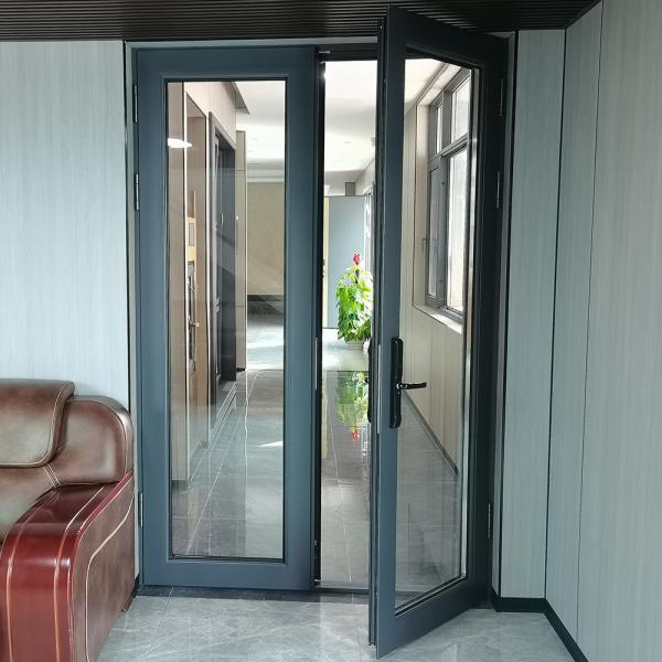 Sala de estar Porta de alumínio com isolamento acústico de 35 dB e cor opcional