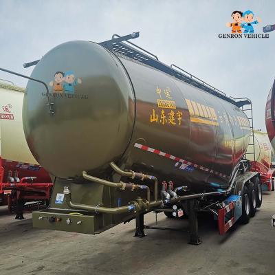3 do cimento seco do volume do pó dos eixos 45cbm do petroleiro reboque material do caminhão semi para a venda