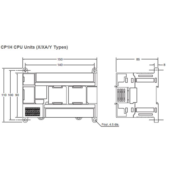 Модуль CP1H-XA40DR-A PLC Omron Sysmac CP1H автоматизации