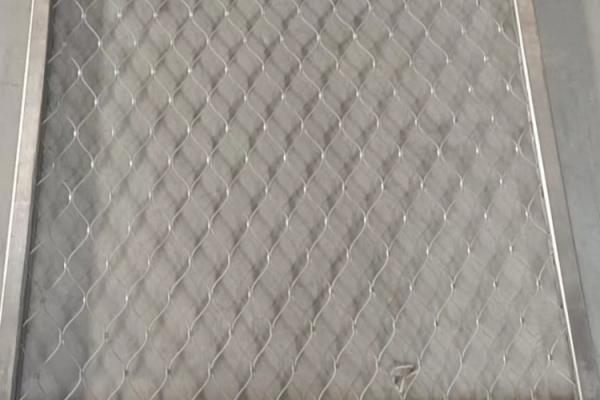 25mm*25mm Stainless Cable Mesh Strong Wire Rope Mesh Net Black