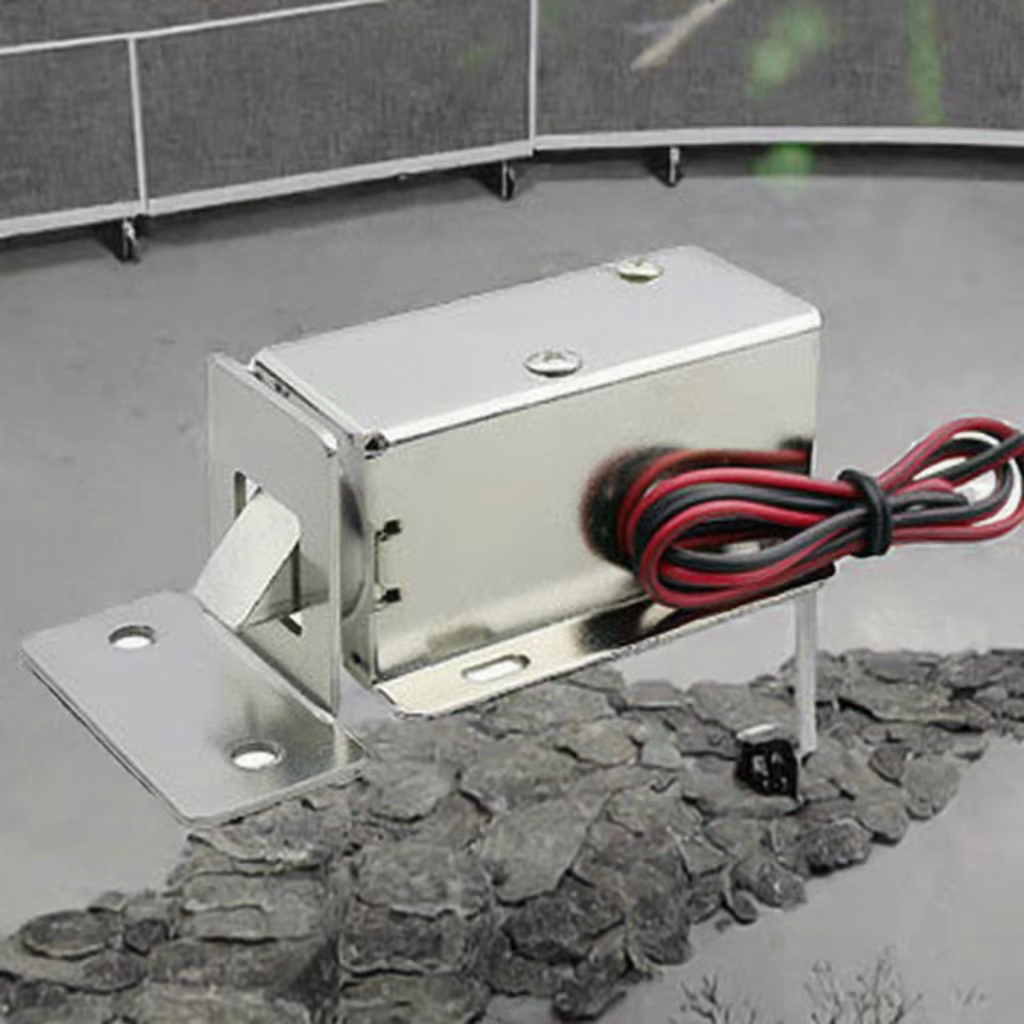 Open Frame Electric Safety Cabinet Lock 12v DC Electrical Control Solenoid Express Parcel Locker Electromagnetic Lock 24v
