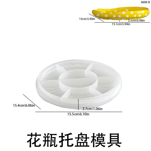 DIY Cross border New Product Aromatherapy Gypsum Tall Mushroom Vase Storage Can Tray Decoration Silicone Mold