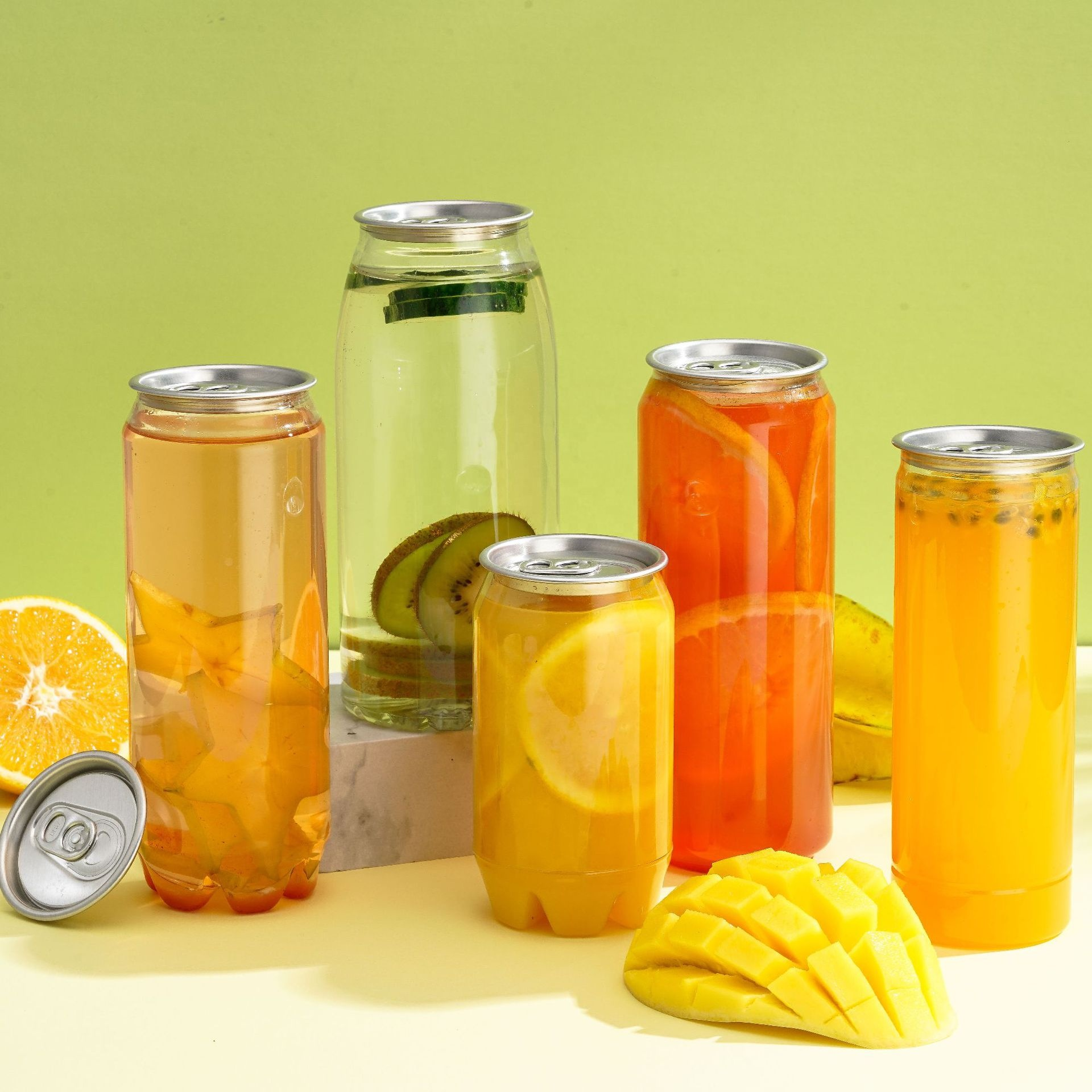 Cold Drinks 22oz Plastic Cup 52mm mouth Small Plastic Cans