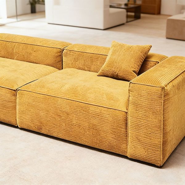 Luxury Home Office Furniture Vacuum Packaging Living Room Corduroy Compressed Modular Sofa Bed