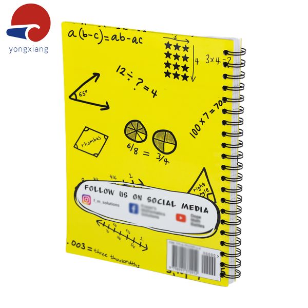 Yellow Spiral Bound Daily Planner Glossy Covers Business Notebook Planner A5