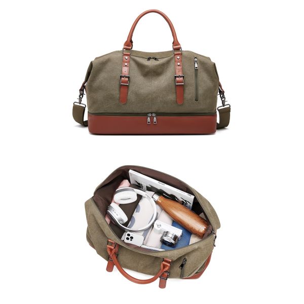 Водоохранный винтажный сверхбольшой холстовный сумка OEM/ODM