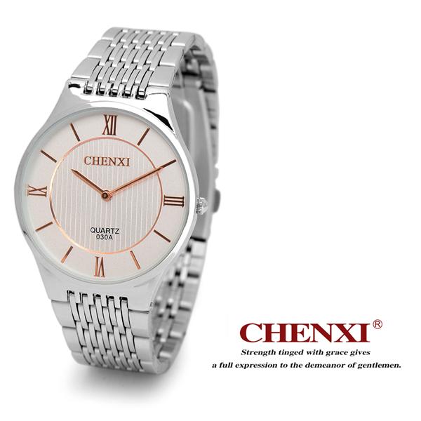 Rose Gold 030A Roman Numbers Big Bezel Watches Man Unisex Couple's Gift Watch Pink Black Stainless Steel Watches Man