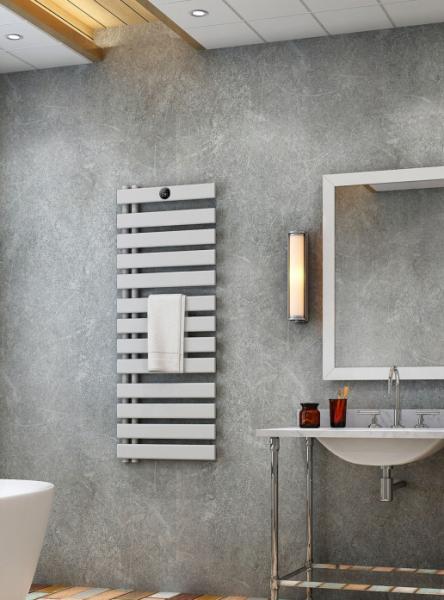 Wall Mounted Heating Drying Rack Waterproof IP 44 Silver Color 2 Years Warranty