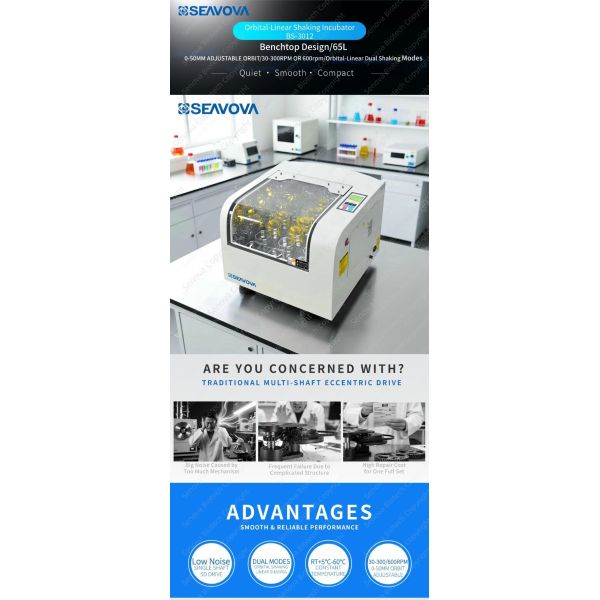 6L Benchtop Orbital Shaker For Microbial Culture Enzyme Reactions / Model BS-3012