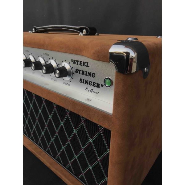 2024 HOT!!! Dumble #002 Version Clone SSS20-Steel String Singer SSS Tube Amp Head 20Watt in Suede Brown with Original Knobs