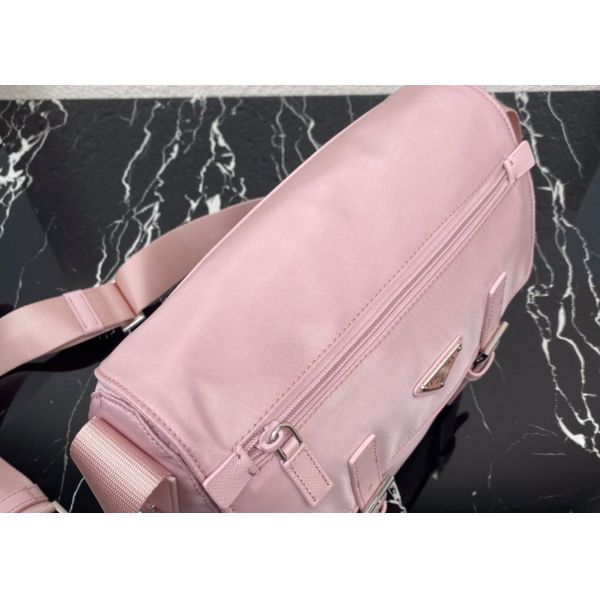 Triangle Logo Luxury Canvas Bag , Adjustable Nylon Shoulder Strap Luxury Messenger Bag