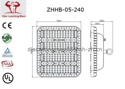50000H luz de rua da vida IP66 IK09 50w