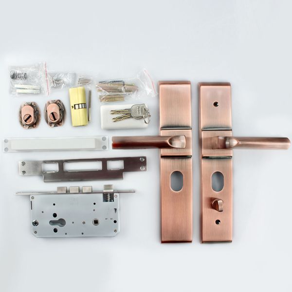 330mm Series Cylinder Mortise Lock for Main Door Lock Medium Security Level 3 Keys 304 Stainless Steel