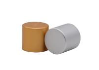 Tampões de garrafa matte do perfume do alumínio 22x24mm do ouro