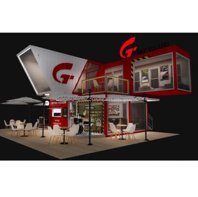 Couleur personnalisée Maison modulaire mobile préfabriquée moderne facile à installer Pack plat Container amovible préfabriqué