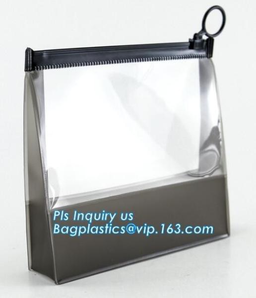 Promotion 25s heat seal clear transparent pvc cosmetic bag plastic bag, lady custom cosmetic bag travel makeup beauty ba