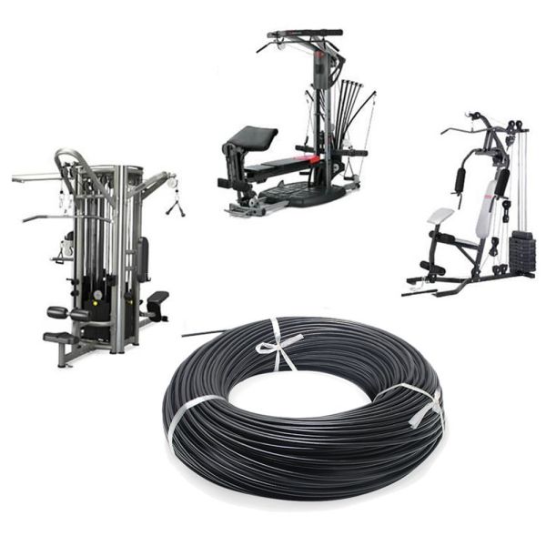 Service de coupe de corde pour équipement de gymnastique flexible pour 7x19 fils d'acier en PU/TPU/PVC/nylon