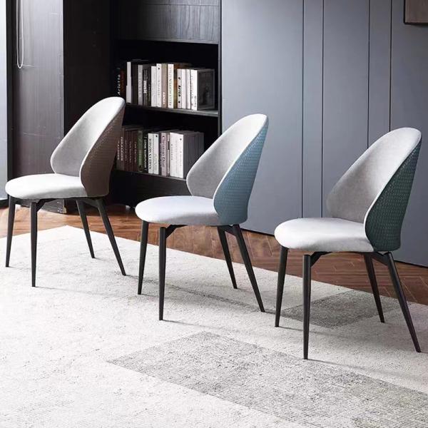 Refined  Velvet Fabric Dining Room Chairs  Luxurious Comfortable
