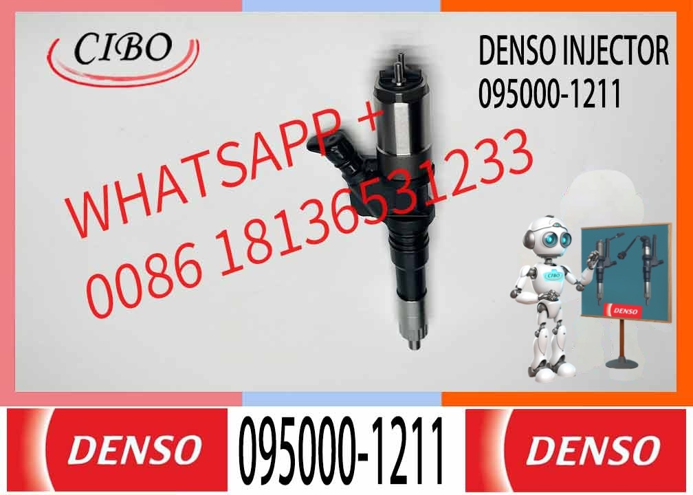 Новый инжектор дизельного топлива 095000-1210 095000-1211 6156-11-3300 для экскаватора KOMATSU