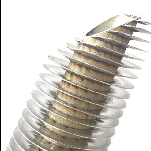 DELLOK Powder Coated Extruded Fin Tube For Bare Tube Od 8-51mm Customizable