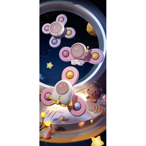 Keep Your Little One Entertained with Suction Cup Gyroscopes and Space Astronauts