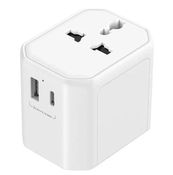 Universal Travel GaN Power Adapter 20W Worldwide International Wall Charger