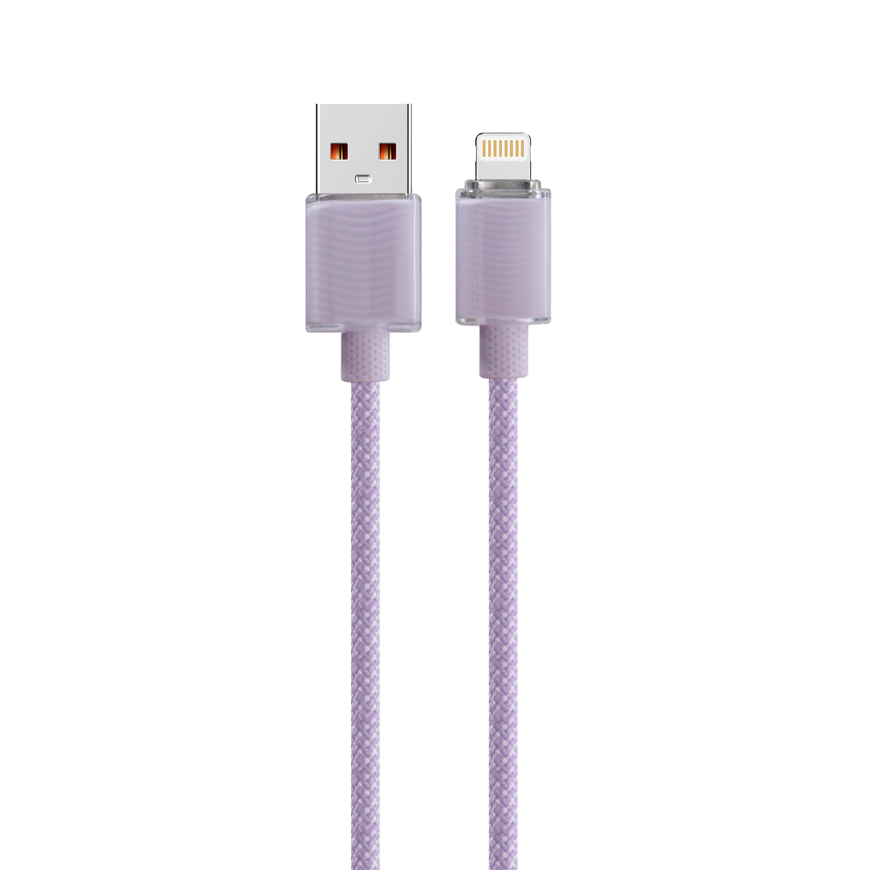 3A Braided A to M to C to L Charging Cable for Mobile Phone Charging Black/White/Purple