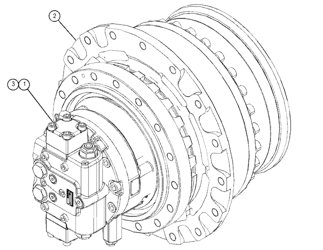 Belparts E323F 507-6559 Excavator Travel Gearbox