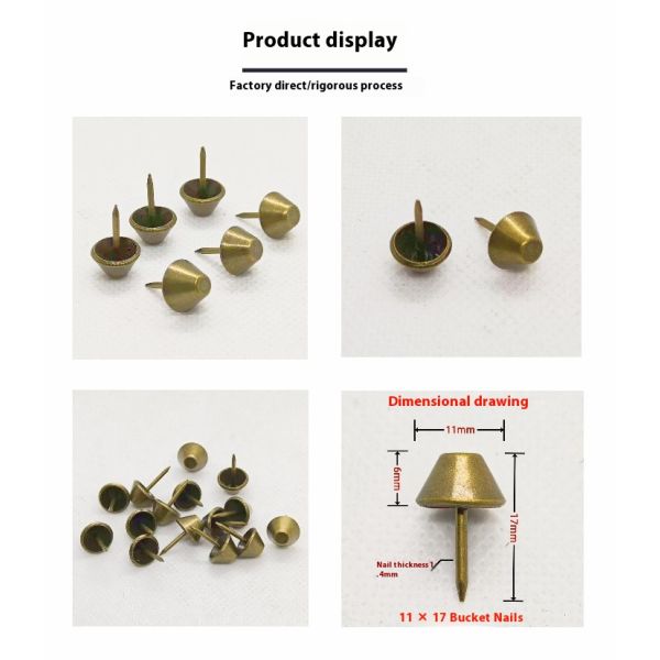 Bucket-shaped Bubble Nails for Sofa Furniture Decoration Large Head Nails and Bubble Nails