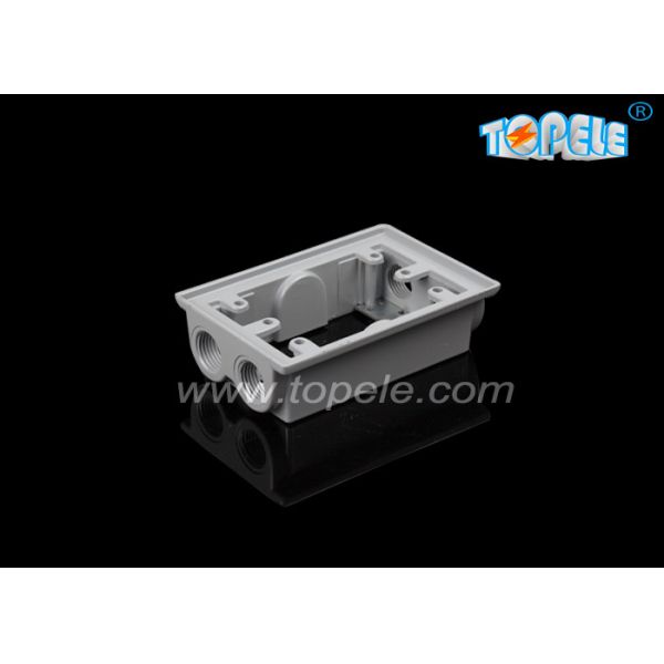 2 дюйма глубины Противопогодные электрические коробки одноствольные фланцевые расширения кольца /четыре отверстия, алюминий