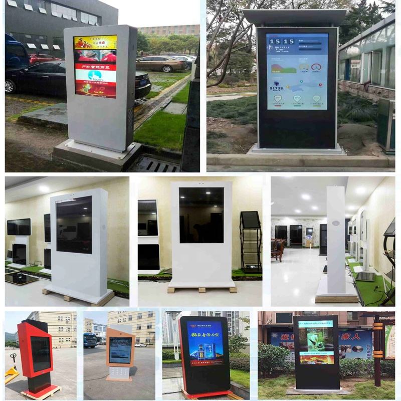 Полевая стойка водонепроницаемая наружная цифровая вывеска Стенный LCD дисплей