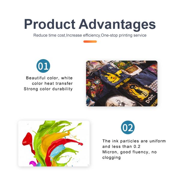 FCOLOR Direct to Film Digital Printing with DTF A3 Film Powder DTF Ink for DTF DTG L1800 EPSON I3200 Printer