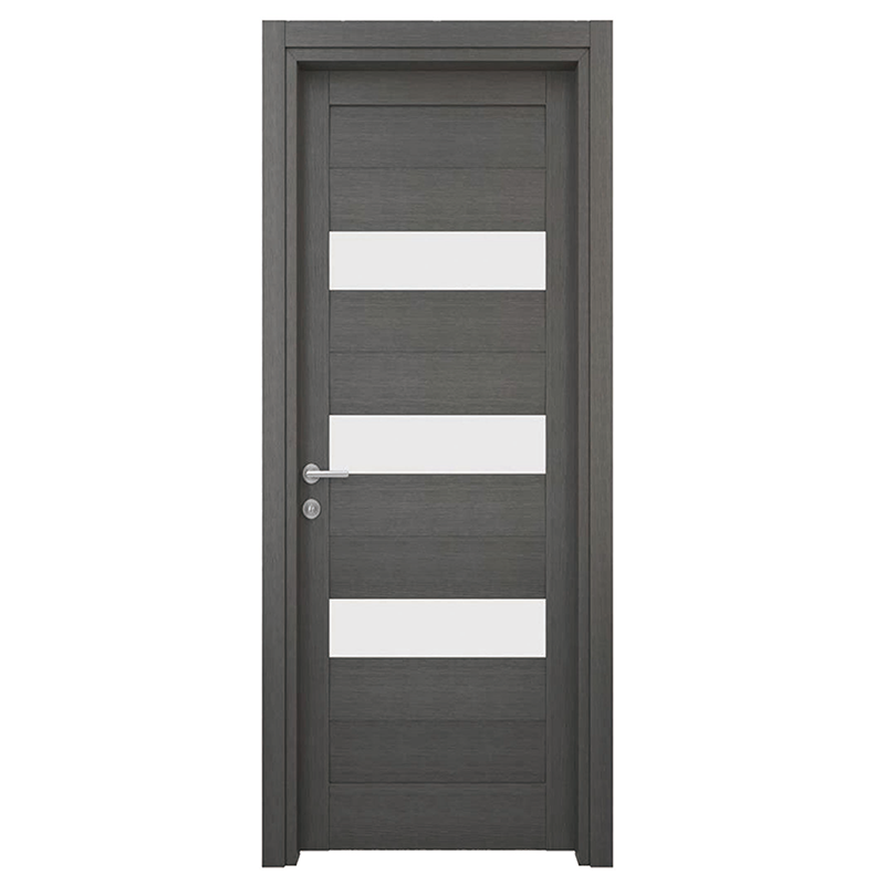 Sliding Doors Custom Cheap Reasonable Price Wpc Door with Glass Hollow Door Panel Waterproof for Bathroom with Smart Lock