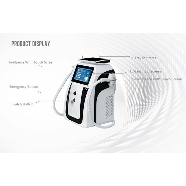 Épilation laser à diode portative 808nm Picosecond Machine d'épilation de tatouage