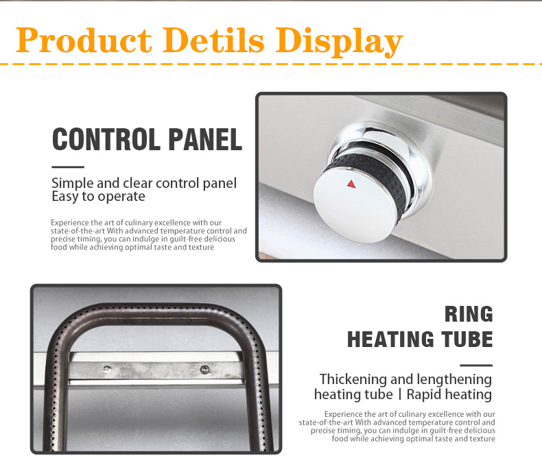 Пекарные машины Газовая пиццерия Грилл Размер 320*320 мм Портативный кемпинговый пиццерийный гриль