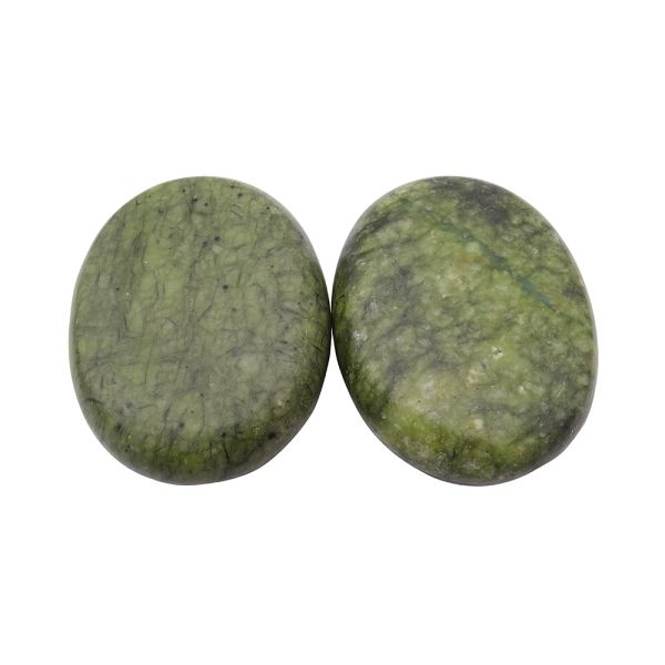 Natural Xiuyan Jade Healing Hot Stones Set for Professional Massage and Spa Relaxation