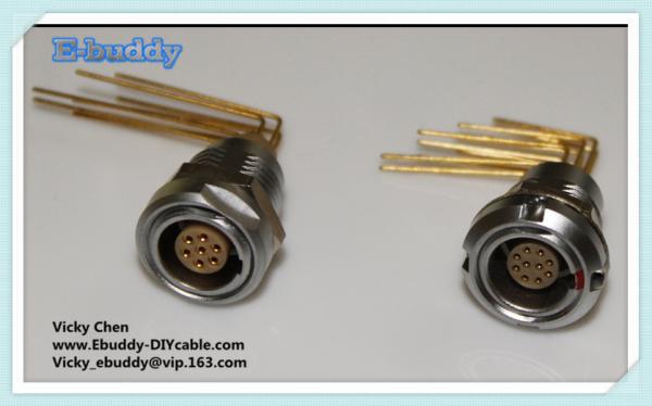 circular connector 10 pins panel mount lemo ECG connector