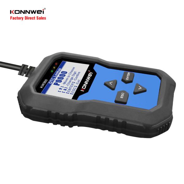 12V OBD2車の欠陥コード読者のためのKW350完全なシステムによって高められる走査器