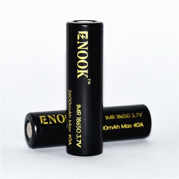 Enook high discharge rate 18650 globe battery enook 18650 2600mAh 40A 18650 lithium ion battery