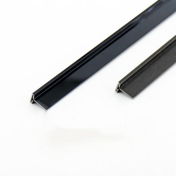 304 V Grooved T Shape Tile Trim Gold Hairline Mirror Stainless Steel Edge Trim