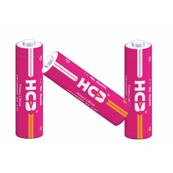 Bobbin Glass to metal Seal 3V Primary Li-MnO2 Battery AA 1800mAh CR14505SE