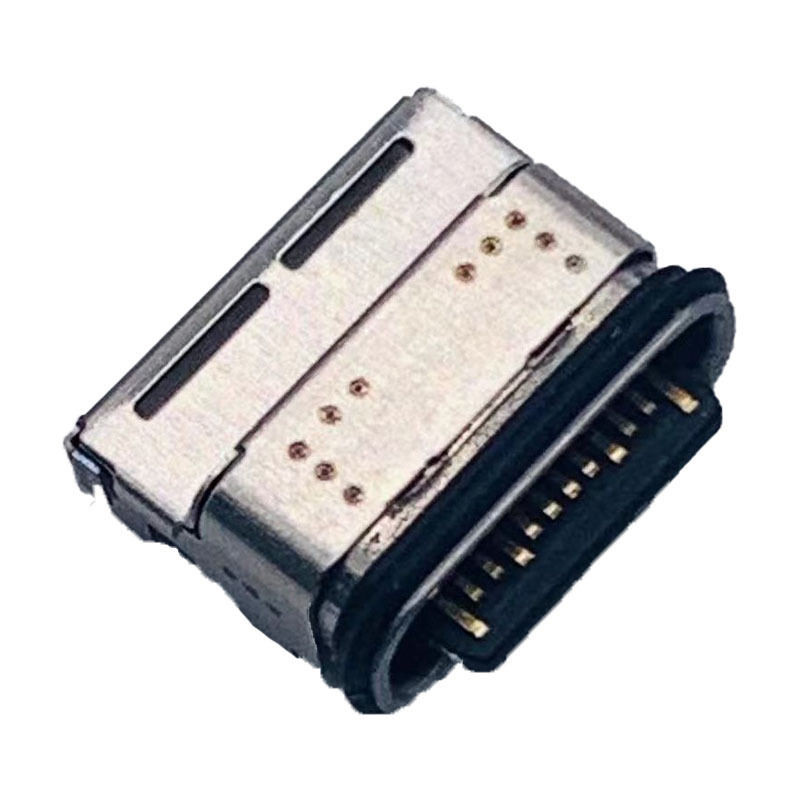 Прямоугольный женский ТИП c USB DX07WH24JA3R1200-01, штепсельная розетка IPX8 НА двойной строке 24pin SMT