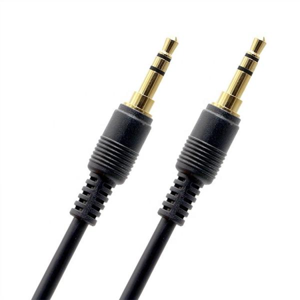 OEM Gold Plating 1M 2M 3M Male to Male 3.5mm Jack Aux Auxiliary Speaker Stereo Audio Cable